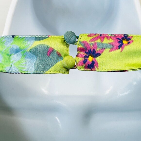 NWT ASOS Design Satin Floral Midi Tea Dress Size 4 Button Front Fluted Sleeves - Picture 6 of 14